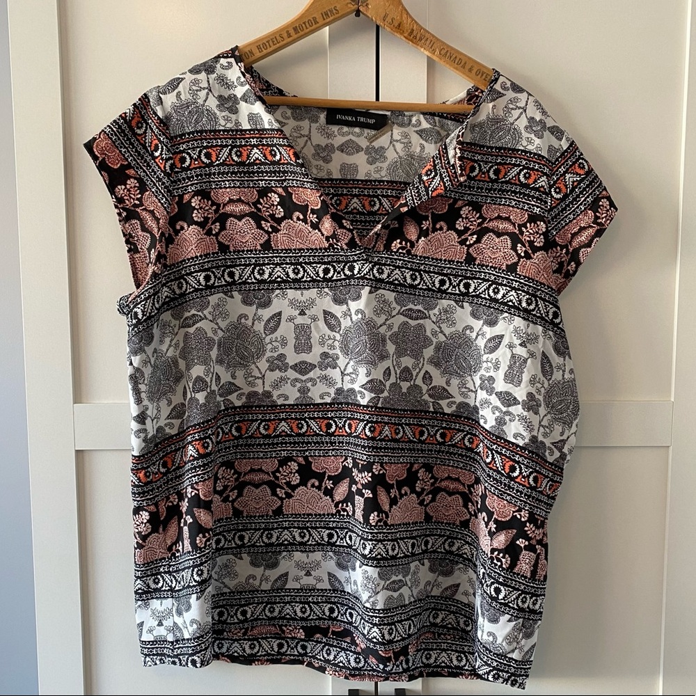 Ivanka Trump Short Sleeved Blouse